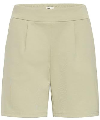 ICHI IHKATE SHO3 Damen Sweatshorts Bermuda Shorts Kurze Hose mit Stretch-Anteil Regular-Fit, Größe:L, Farbe:Tea (160213)
