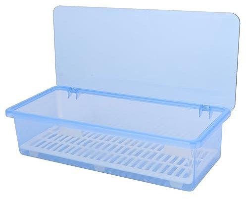 KICHOUSE Scatola Per Posate in Plastica Contenitore Per Bacchette e Utensili Da Cucina Design e Anti-polvere Facile Da Pulire Adatta Per Uso e Viaggi