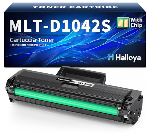 Halloya MLT-D1042S Toner Kompatible für Samsung ML-1660 ML-1660N ML-1661 | Kompatible für ML-1665 ML-1665K ML-1666 ML-1670 ML-1675 ML- 1860 ML1865W ML1865 ML L-1865 W SCX-3200 SCX-3200W (1 Schwarz)