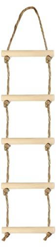 DIELIANHUA Wichtel Strickleiter, 4.5 x 18 cm Wichteltür Strickleiter, Miniatur Leiter, Miniatur Wichtel Leiter, Wichtel Zubehör Weihnachten, für Wichteltür Weihnachten Deko DIY Puppenhaus