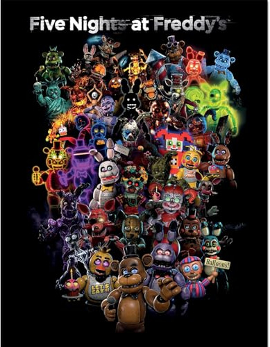 Pyramid International Five Nights at Freddy's (Collage) Sammlerdruck, 30 x 40 cm, offizielles Lizenzprodukt, Horror-Gaming-Poster für Fans & Sammler