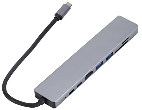8-IN-1 USB C Hub Multiport Adattatore Docking Station con 4K HD RJ45 Ethernet 2 0 PD Porta di Ricarica Compatibile PC Notebook TV