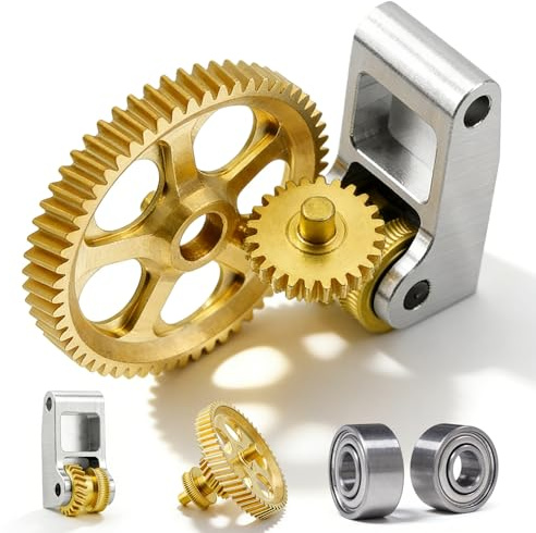 Extruder-Zahnrad für Bambu-Lab X1C P1P P1S, Panda Claw Gehärtet RNC Nano-beschichtetes Extruder-Zahnrad, Extrudergetriebe für 3D Drucker, Glatterer und Gleichmäßigerer Fluss