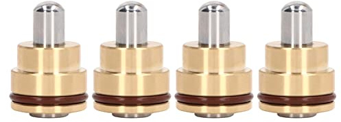 NUMNBE Excavator Control Valve Handle, Hydraulic Joystick Warhead, High Hardness Brass Alloy, 4 Pcs for R225 7 - Durable Material, Rubber Sealed, Easy Replacement and Upgrade