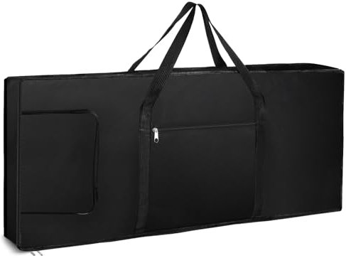 Tosnail 61-Note Keyboard Gig Bag, Soft Piano Case Padded with 6mm Cotton Piano Case with Handles - 39'' x 16 x 6''