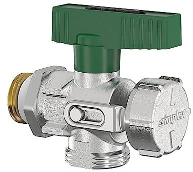Simplex KFE-Kugelhahn G1/2a mit Außengewinde mit DVGW-Zulassung für Trinkwasser, ohne Schlauchverschraubung, Eck, F10669