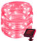 cuzile 50 LED Solar Lichtschlauch Rot Lichterkette Outdoor Wasserdicht ideal für Dekorationen Weihnachten Garten Rasen Terrasse Hochzeiten Parteien