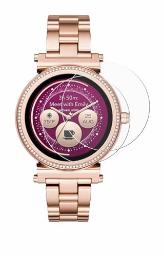 BROTECT (2 Stück Schutzfolie für Michael Kors Access Sofie Displayschutz Folie Made in Germany, Ultra-Klar
