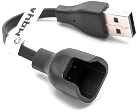 vhbw Cable de Carga USB Compatible con Huawei Honor Band 4 Running Edition smartwatch - Estación Carga Negro, 9,5 cm