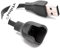 vhbw USB Ladekabel kompatibel mit Huawei Honor Band 4 Running Edition Smartwatch Fitnesstracker - Ladestation Schwarz, 9,5 cm