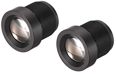 sourcing map 2 Pcs CCTV Camera Lens 16mm Focal Length 720P F2.0 1/3 Inch Wide Angle for CCD Camera