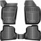 Design 3D Gummimatten Set für VW Polo V (6R 6C) 2009-2017 | Extra hoher 5cm Rand