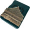 Milisten 1 Set Kalimba Daumenklavier mit 21 Tasten, Fingerklavier aus Holz, Mbira Fingerklavier tragbares Musikinstrument für Anfänger Kinder Erwachsene blau
