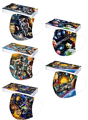 Wtinfer 50/100 Stück Mundschutz Kinder Einweg 3 lagig Mund und Nasenschutz Multifunktionstuch Bandana Staubdicht Mundbedeckung Atmungsaktiv Mund-Nasen Bedeckung Halstuch Schals (z31)