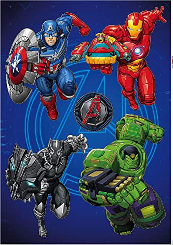 Marvel Wandtattoo von Komar - Avengers Mech Strike - 50 x 70 cm (Breite x Höhe) - 5 Teile - Deco-Sticker, Wandaufkleber, Wandsticker, Wanddeko, Kinderzimmer - 14071h