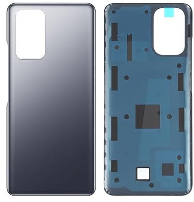 Genérico Tapa DE BATERIA para XIAOMI REDMI Note 10 Pro Trasera Cubierta Gris Onix Negro