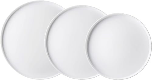 Bormioli Rocco Grangusto Alta Cucina Stapelteller aus Hartglas, verschiedene Größen, 3 Stück