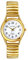 JewelryWe Montre Femme Elastique Doré,Montre Femme Bracelet Extensible Alliage Style Simple Grand Chiffre Cadran Facile à Lire - Cadeau Femme Anniversaire