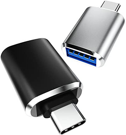 Adaptateur USB C vers USB A 3.0 Accessoires de Prise (Paquet de 2) Prise OTG Type-c Prise Thunderbolt Prise Mini USB Compatible pour Samsung Tab S6 Lite S21 S22 Ultra Macbook Air pour iPad Pro Pixel