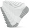 HIYATO 10 Paar Sportsocken Herren Damen, Atmungsaktive Sneaker Socken, Baumwolle Laufsocken Kurz (39-42, 10x Weiß)
