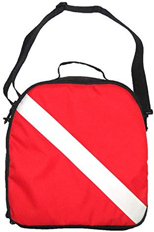 Uinfhyknd Tragbare strapazierfähige Nylon-Flagge zum Tauchen schützende Regler-Tasche mit Reißverschluss Tragegriff