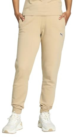 PUMA Damen Better Essentials Pants Cl FL Strickhose, Sanddüne, S