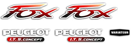 Deko-Sticker Komplettset 103 Fox zum Dekorieren Ihres Mofa Peugeot 103 wie damals