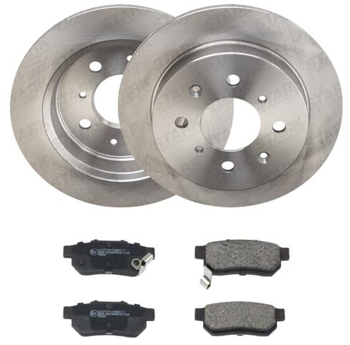 STARK Bremsen Set Hinten 239,0mm Bremsscheiben und Beläge Komplett Kompatibel mit HONDA Jazz III Schrägheck GE, GG, GP, ZA JAZZ IV GK CITY Stufenheck GM