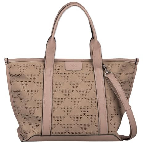 Gabor bags Talina Damen Shopper Umhängetasche Reißverschluss Groß Beige