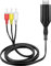 Convertidor HDMI a RCA, Adaptador HDMI a RCA AV CVBS Compatible con 4K 30Hz, Compatible con PAL NTSC para Televisores Antiguos, Proyectores, TV Box, DVD