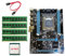Oikabio Kit de Carte MèRe X79 X79-288 avec Processeur E5 2620 + 4X4G DDR3 RAM + Câble SATA LGA2011 4XDDR3 Slot M.2 NVME SATA3.0 Carte MèRe