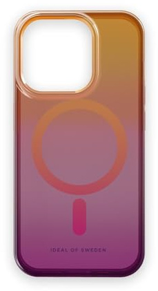 IDEAL OF SWEDEN Clear Phone Case with Raised Edges, Magnetic Phone Case Compatible with Magsafe iPhone Case, for iPhone 15 Pro (Vibrant Ombre), IDCLCMS-I2361P-466