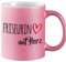Huuraa Glitzer Kaffeebecher Friseurin mit Herz Geschenk 330ml Pink Friseurin Mitbringsel