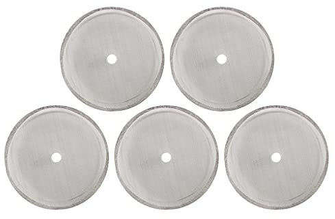 5 filtros de café de repuesto de prensa francesa reutilizables de acero inoxidable para cafeteras de 1000 ml y 8 tazas