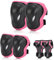 BURSUNLY Knieschoner Kinder Schoner Inliner Kinder, Verstellbare Kinder Protektoren Set, Knie und Ellenbogenschützer Handschoner für Kinder, Knieschützer für Inliner Fahrrad Skates Scooter Rollschuhe
