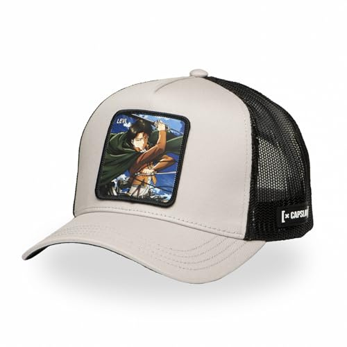 Capslab Manga Trucker Cap – My Hero Academia, Attack on Titan & Zelda – Snapback Kappi mit Patch – Mesh Design – Unisex – Anime & Gaming Look