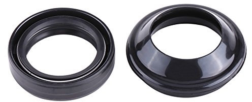 Ejoyous Motorcycle Avant de la Fourche d'huile de Joint à Poussière Ensemble de Poussière Premium Rubber Double Springs Action Lisse avec Coffre de Protectrice pour la Plupart des Motos Trikes