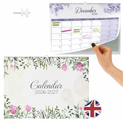 Finoly Kalender 2026 Wandkalender Juli 2026 bis Dezember 2027 (18 Mon) | Jahreskalender 2026 Wandkalender | Monatskalender 30x21 cm