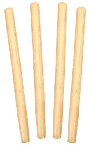 SEWACC 4pcs Hardwood Wooden Handles 50cm Shovel Handle Replacement Garden Tool for Shovel Hoe Axe and Hammer – Landscaping and Woodworking Tool Accessories