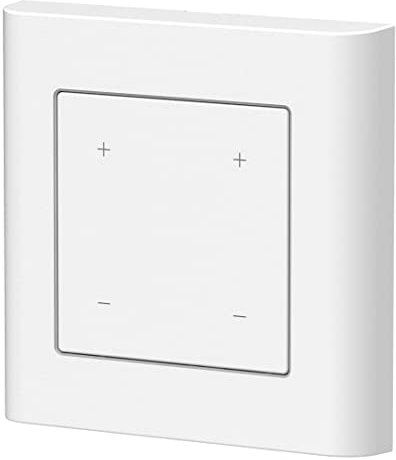 Lupus Electronics Lupusec V2 Doppel-Lichtschalter, Weiß, Tasten, 5 A, 230 V, 84 x 84 x 47,4 mm