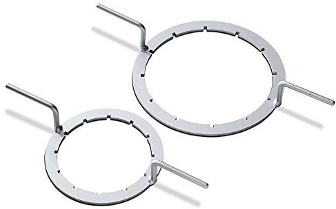 DENIOS IBC Deckel-Öffner aus verzinktem Stahl, Innendurchmesser 225 mm, Ringschlüssel DN 225 zum bequemen Öffnen der Schraubkappen von IBC