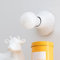 Lampe encastrable en porcelaine E27, vernis blanc