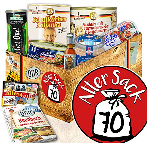 Alter Sack 70 - Männer Geschenkidee - Ostprodukte Box Set