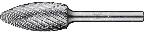 Pferd Hartmetallfräser Form B (16 x 35 x 75 Millimeter), Griff 6 Millimeter, Zahnung: Allround, Verwendung in den Hauptmaterialien