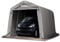 Garagenzelt Carport 2,4 x 3,6 m in grau Unterstand Lagerzelt PVC 800 N Plane und Stabiler Stahlrohrkonstruktion
