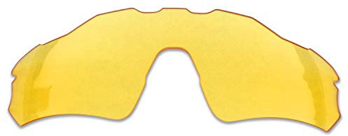 SOODASE Pour Oakley Radar EV Path Des lunettes de soleil Jaune Transparent Verres de remplacement
