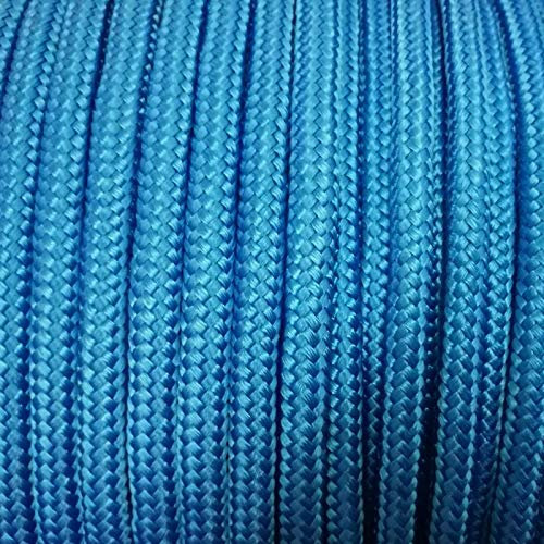 12mm Blue Strong Double Braided Polypropylene Plaited Poly Rope Cord Yacht Boat Sailing (Length: 20m)