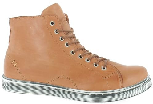 Andrea Conti Damen Schnürboots High Top Leder 0341500, Größe:42 EU, Farbe:Orange