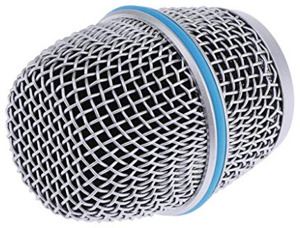 perfeclan Accessorio di Ricambio per Parti di Testa Della Griglia Del Microfono in Maglia di Acciaio Blu, 87A