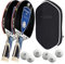 Sunflex 2 x Dynamic A40 Tischtennisschläger + Tischtennishülle + 2 x 3*** ITTF SX+ Tischtennisbälle | Tischtennisschlägerset | Tischtennis Premium Set